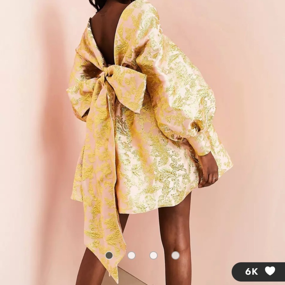 ASOS luxe babydoll puff dress